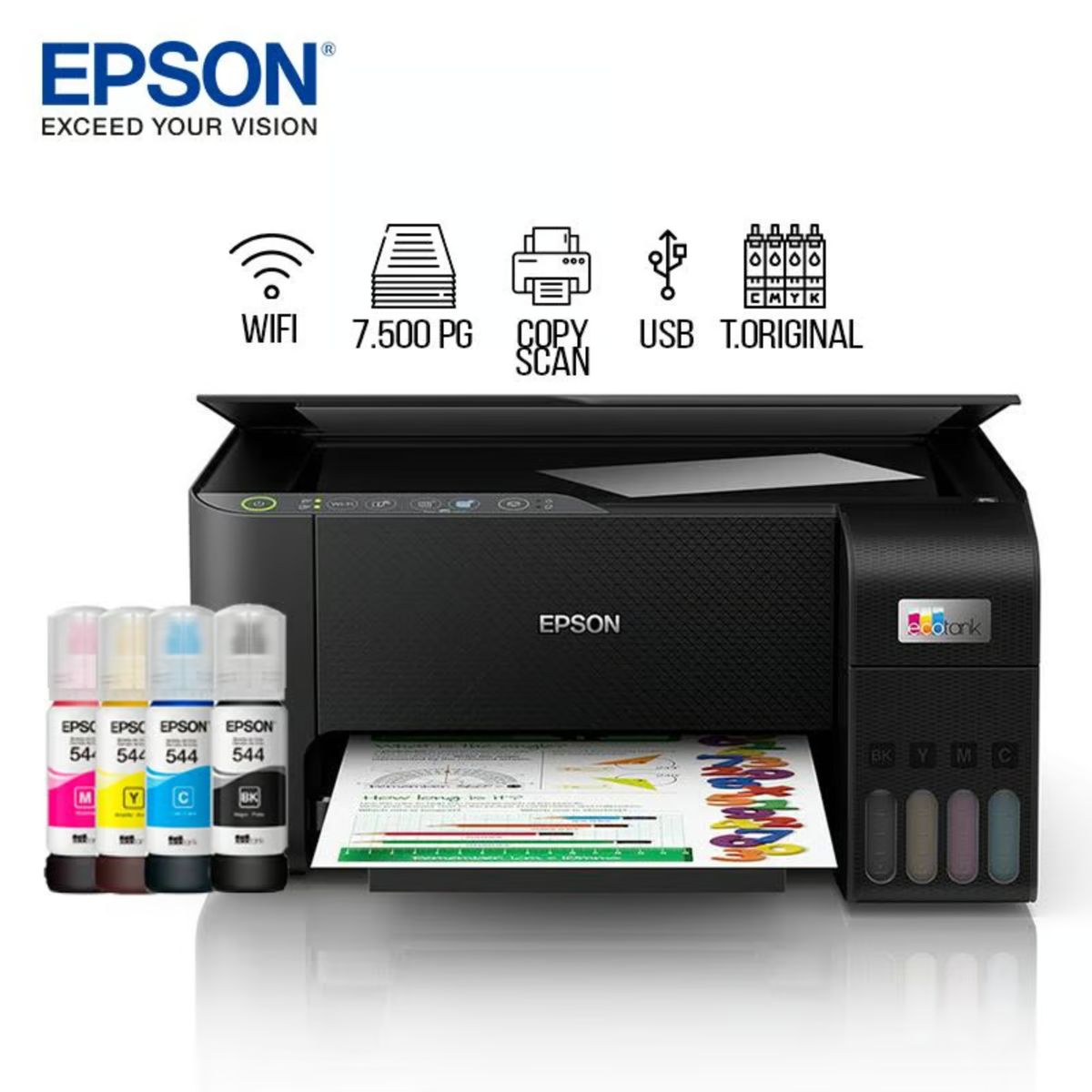 EPSON - IMPRESORA L3250 EPSON ECOTANK MULTIFUNCIONAL WI FI