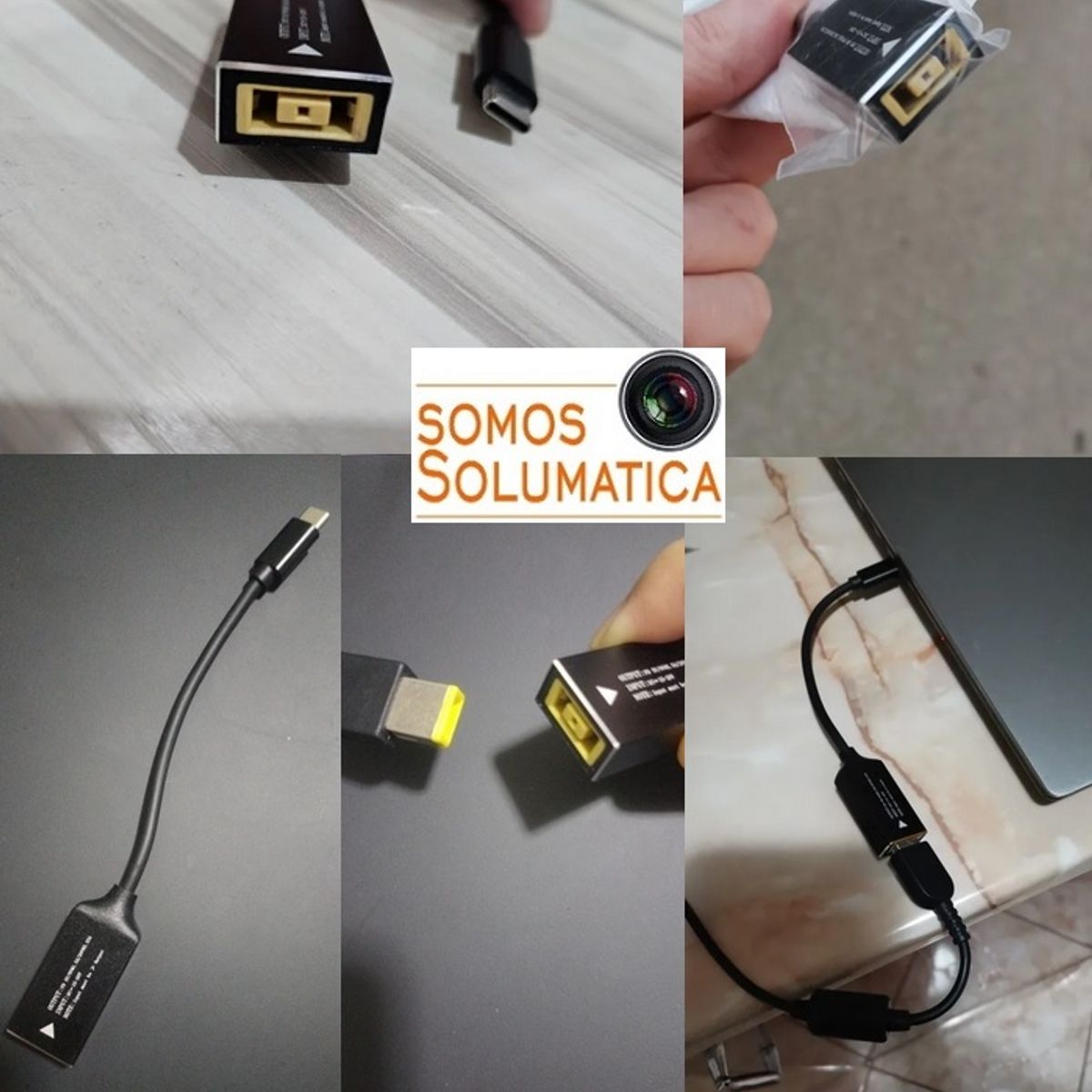 GENERICO - Adaptador Para Cargador Lenovo a Tipo C - Punta USB Hasta 100W