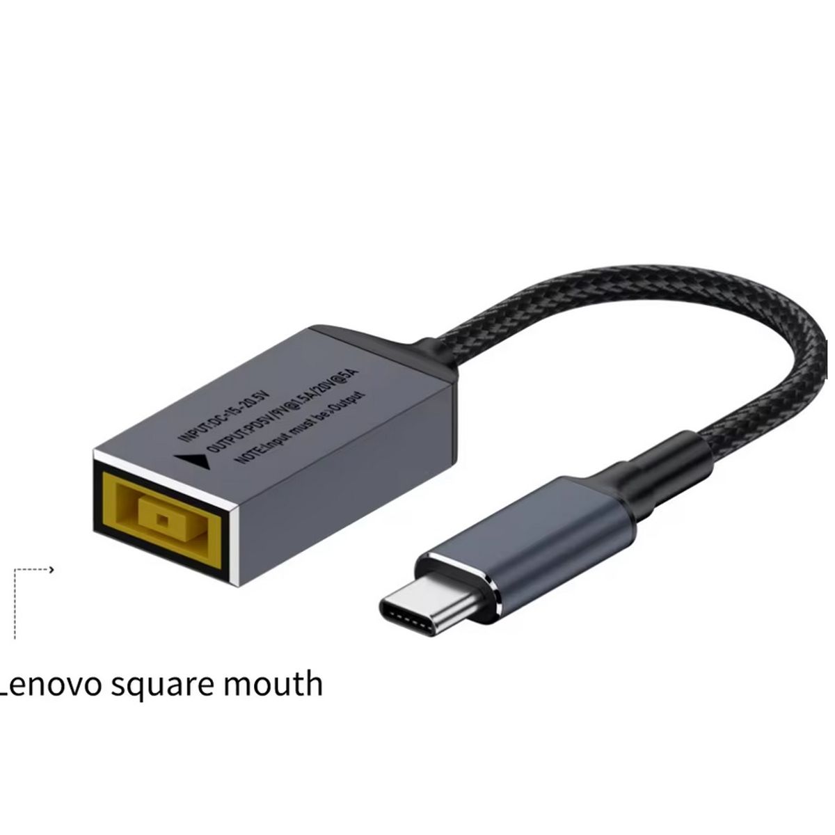 GENERICO - Adaptador Para Cargador Lenovo a Tipo C - Punta USB Hasta 100W