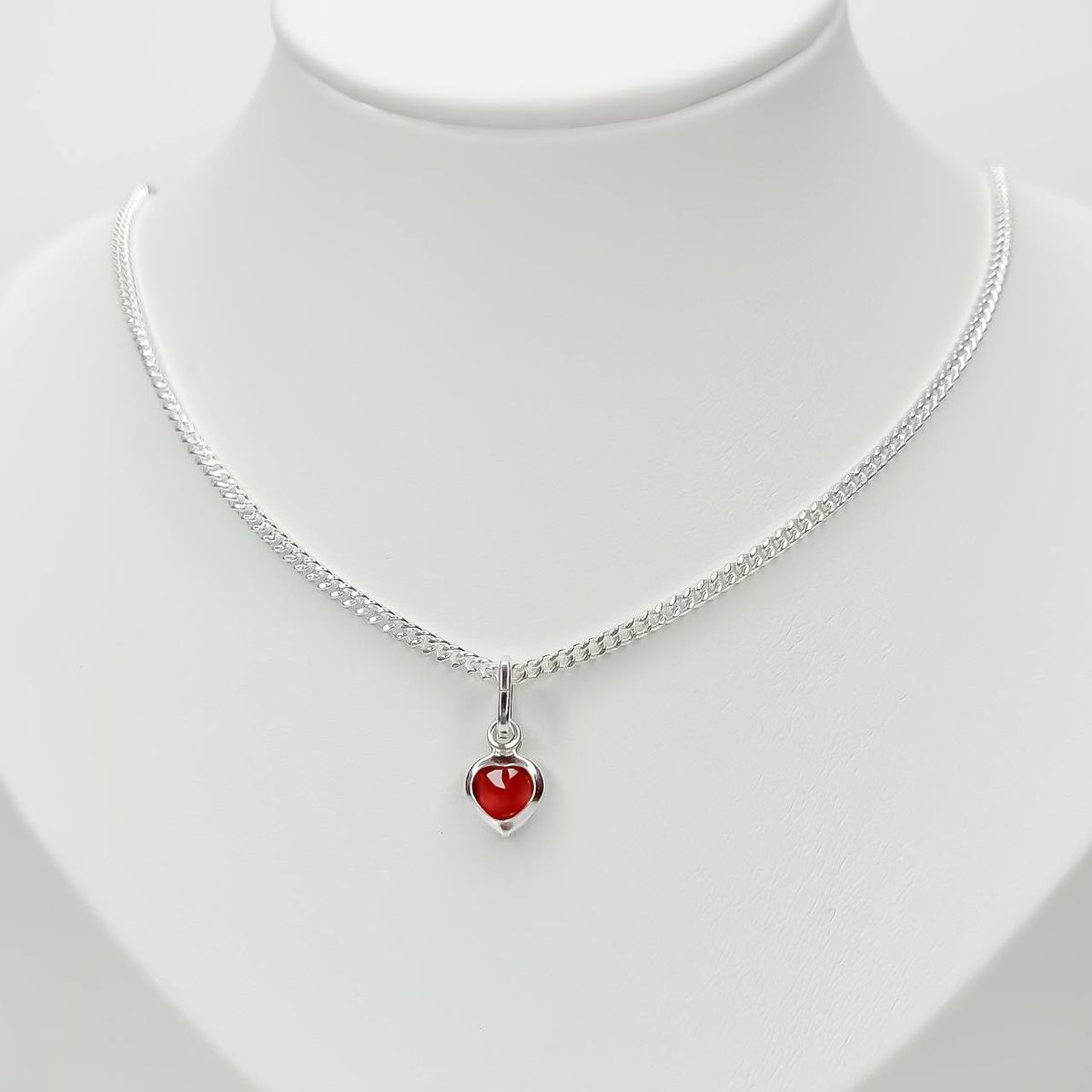JOYERIA D'PILMER - CADENA CON MINI DIJE DE CORAZON COLOR ROJO