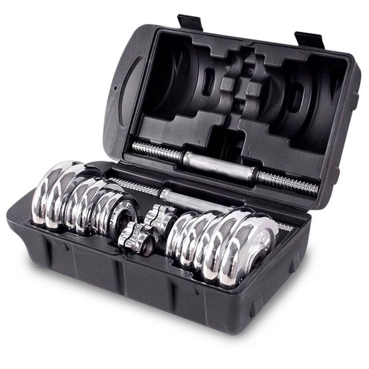 GENERICO - Set De Pesas York 20kg  Mancuernas  Adaptador