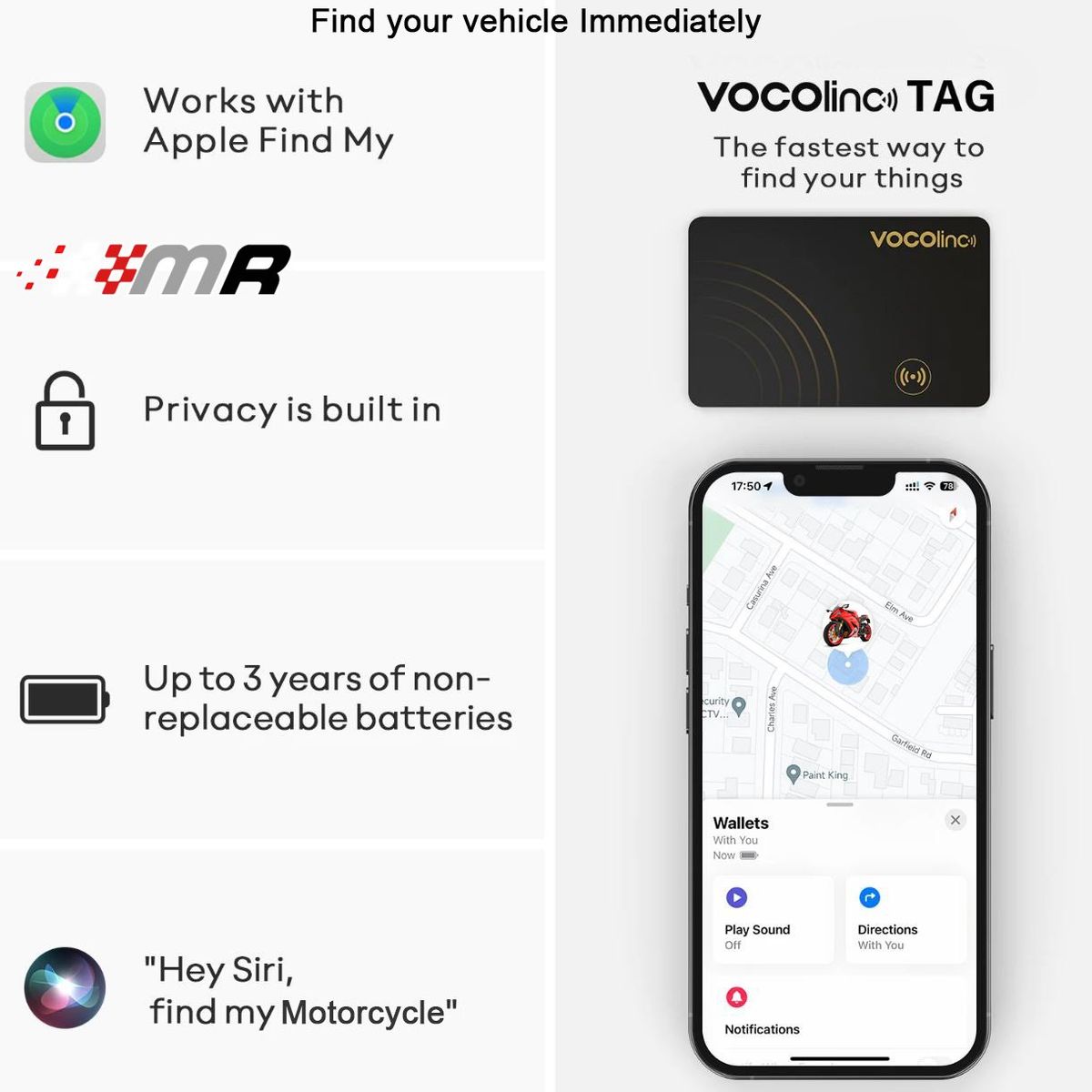 GENERICO - GPS Tarjeta para rastreo de Moto para Iphone