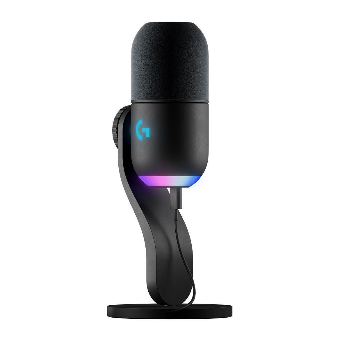 LOGITECH - Logitech G - Micrófono Yeti GX Dinámico RGB  Negro
