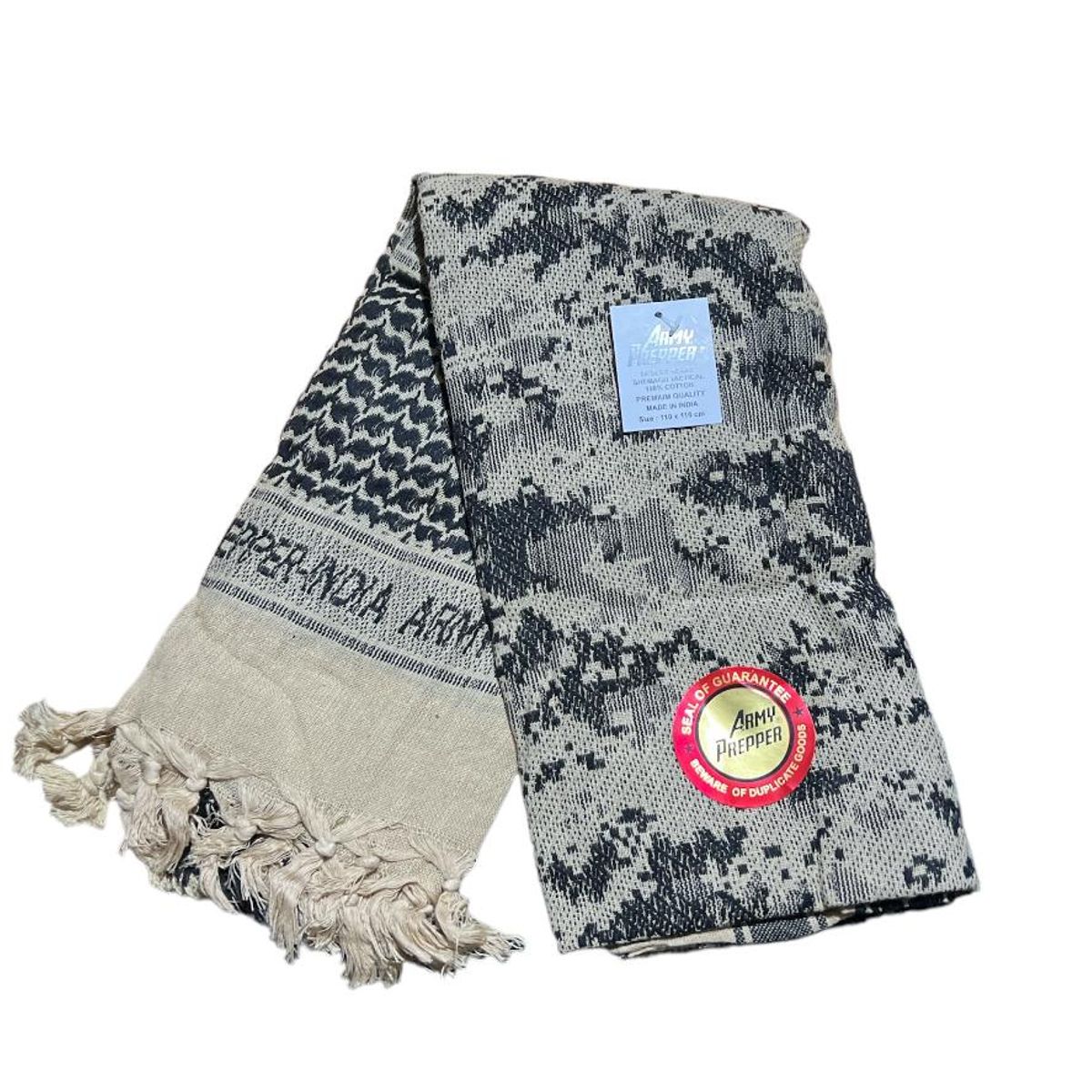 ARMY PREPPER - Bufanda 100 algodon shemagh beige digital trekking_.