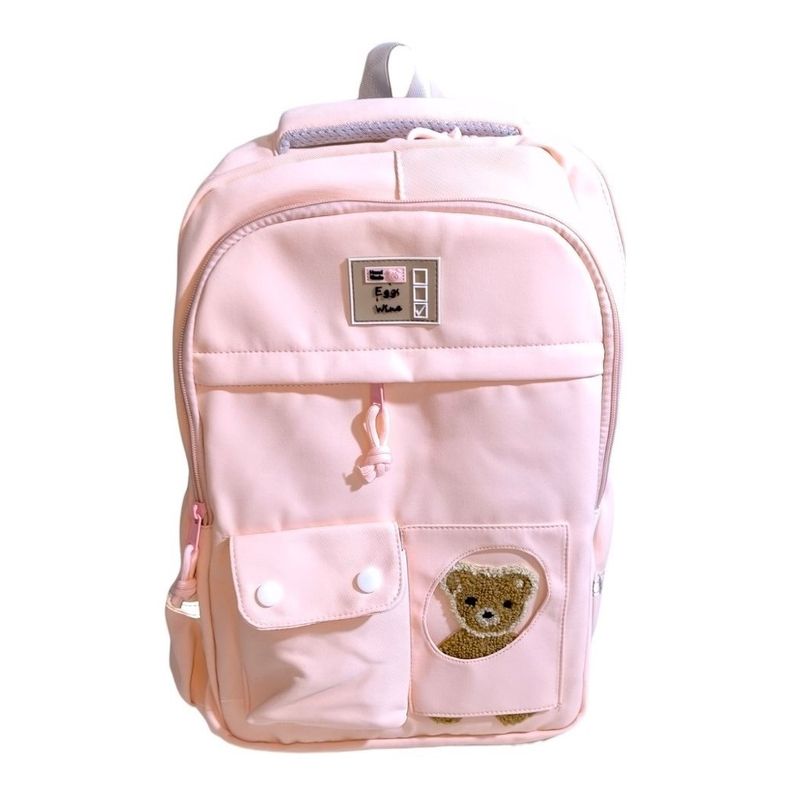 GENERICO - Mochila Kawaii porta laptop diseño Osito