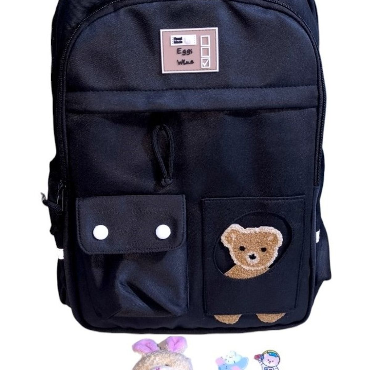 GENERICO - Mochila Kawaii porta laptop diseño Osito