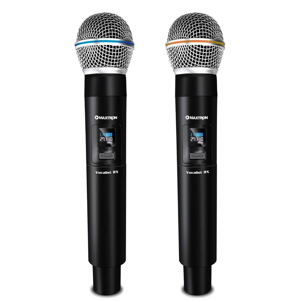 MAXTRON - Micrófono Dual Maxtron MX7238RX Vocalist UHF Recargable Tipo C