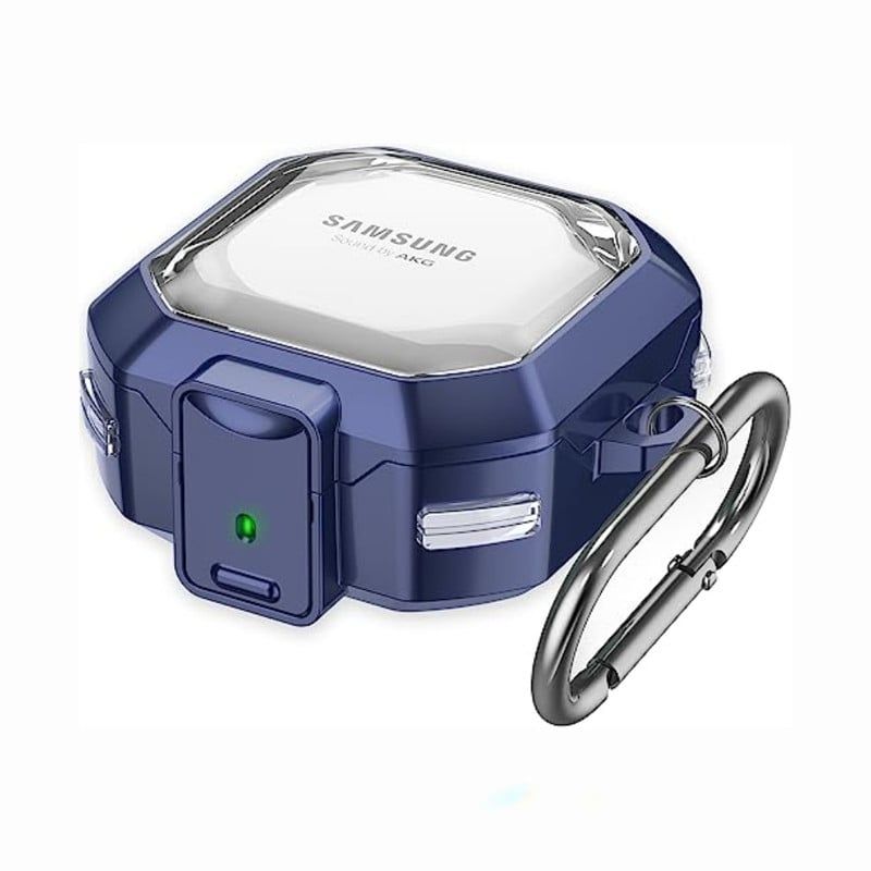 GENERICO - Case o Cover Transparente Para Samsung Buds FE - Azul