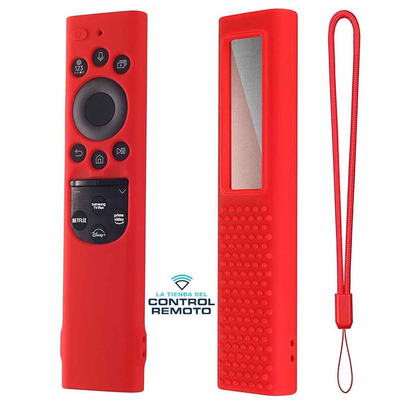 CASE - Fundas Protector de Control Samsung Qled Solar 2022 – Rojo