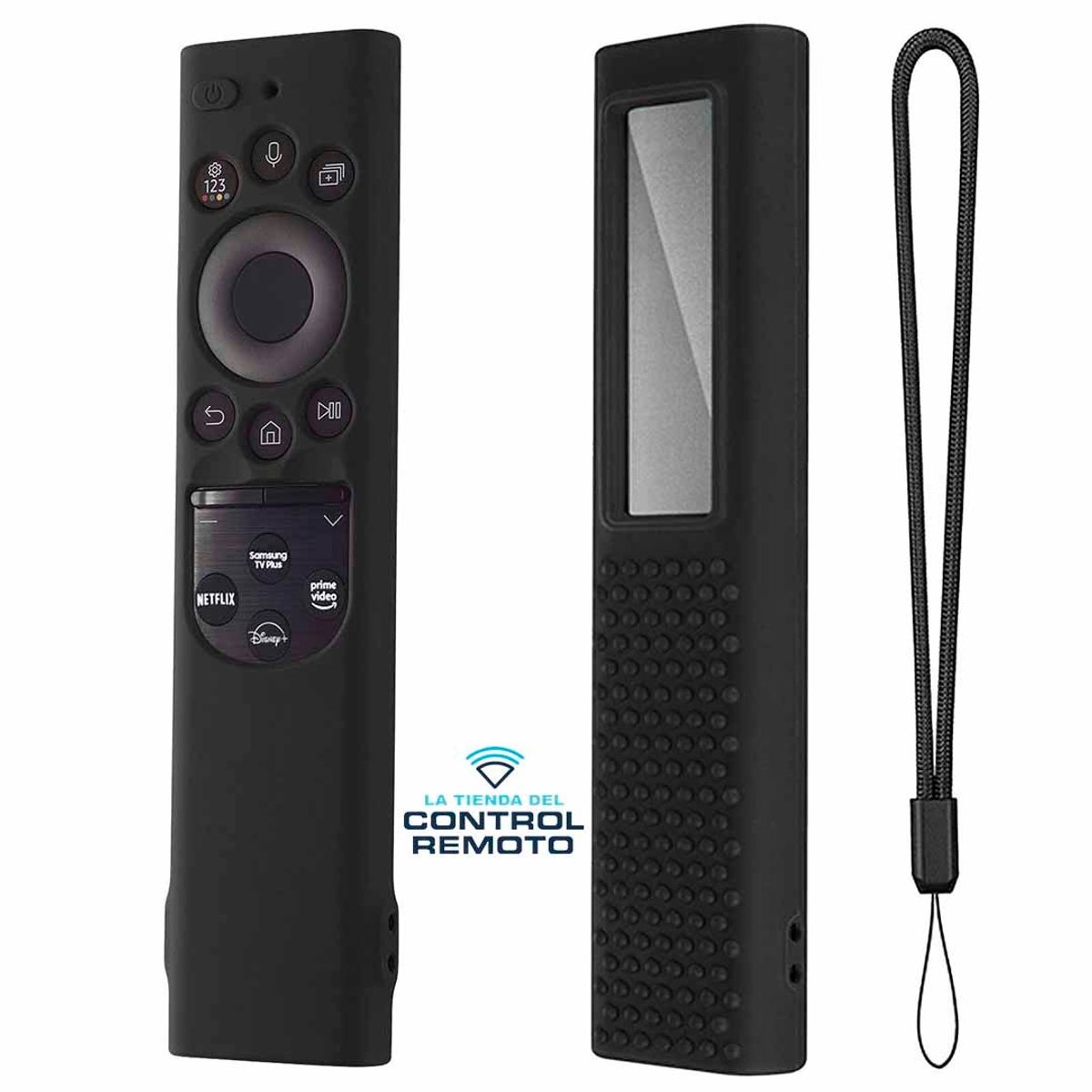 CASE - Funda de Silicona Control Samsung Qled Solar 2021 – Negro