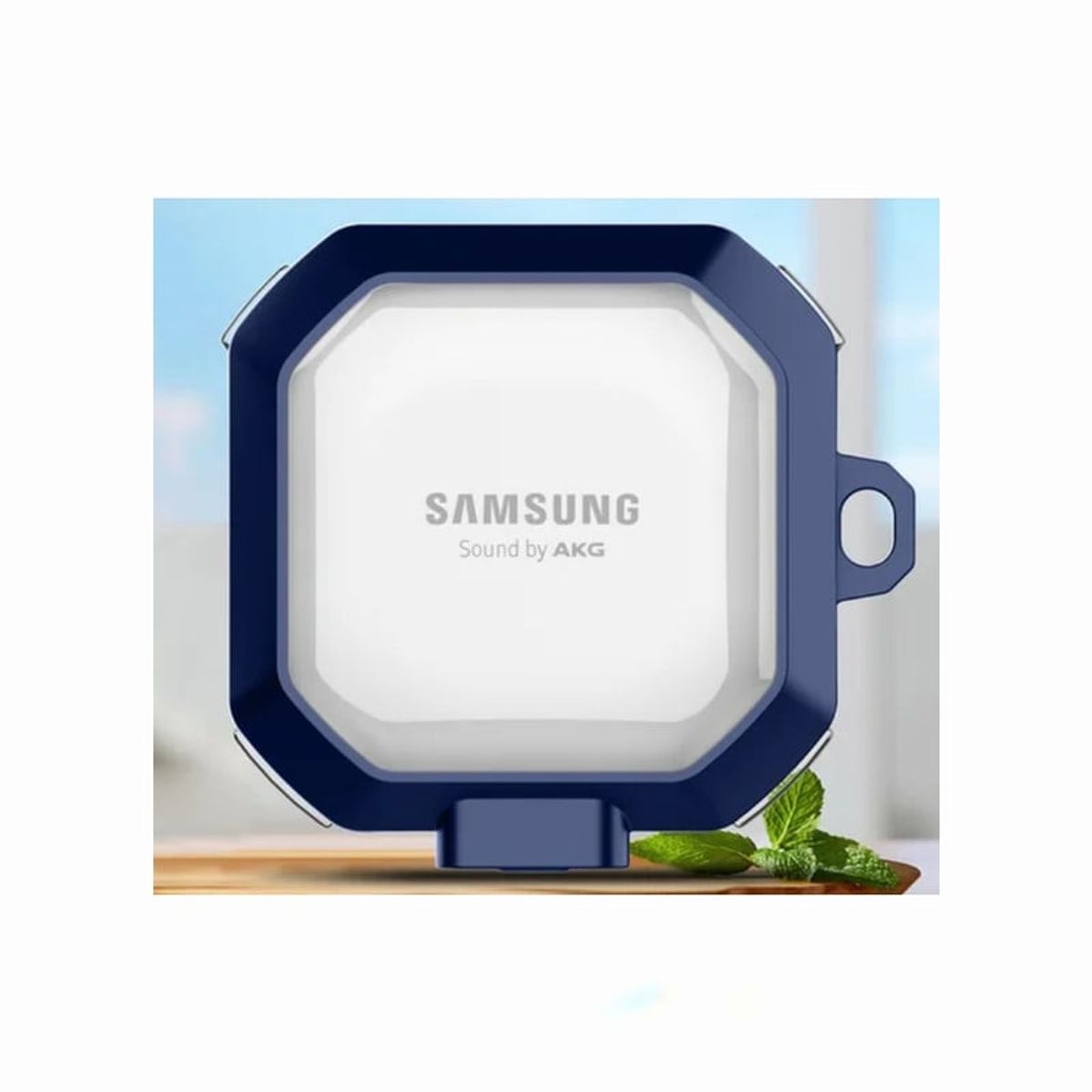 GENERICO - Case o Cover Transparente Para Samsung Buds FE - Azul