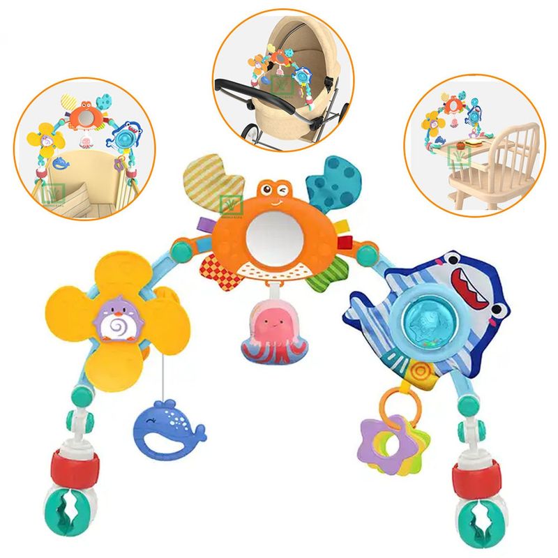 HUANGER - Arco Sonajero con Sonidos y Texturas Multifuncional HE0315