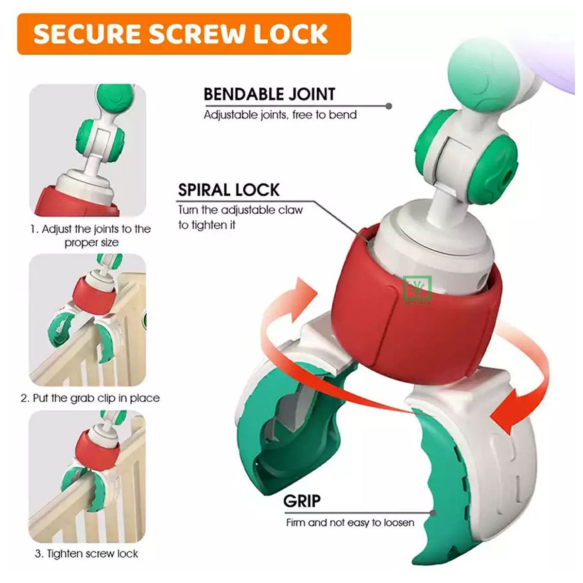 HUANGER - Arco Sonajero con Sonidos y Texturas Multifuncional HE0315