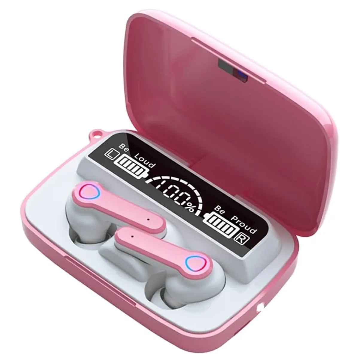 GENERICO - AUDIFONOS BLUETOOTH M19 CON ESPEJO - ROSA