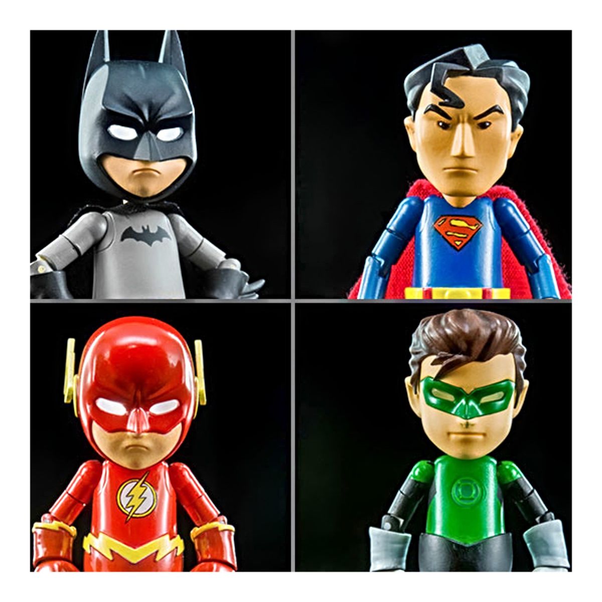 DC COMICS - Pack Hybrid Metal Justice League Mini Superman Flash Batman