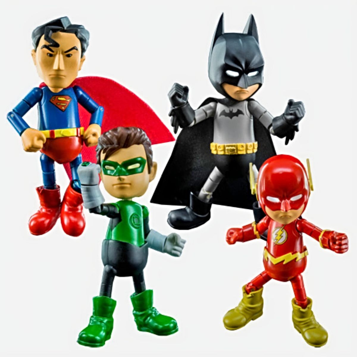 DC COMICS - Pack Hybrid Metal Justice League Mini Superman Flash Batman