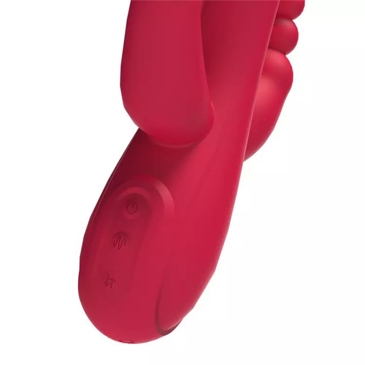 GENERICO - Vibrador Dildo Multifuncional de Estimulación Clítoris - Rojo