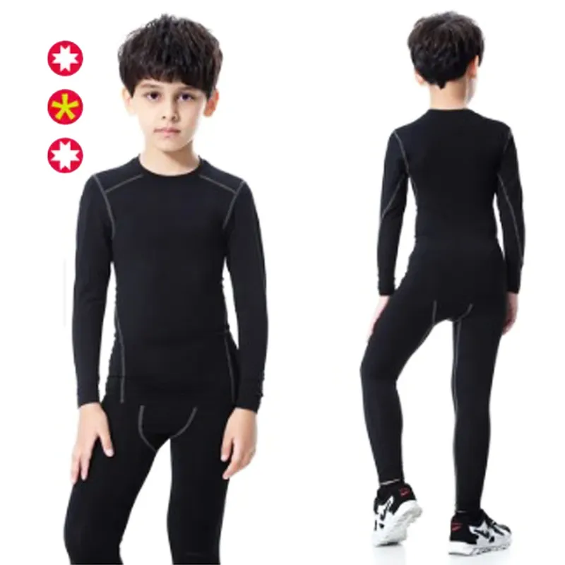 GENERICO - Conjunto camiseta licra manga larga y pantalón licra largo para niño