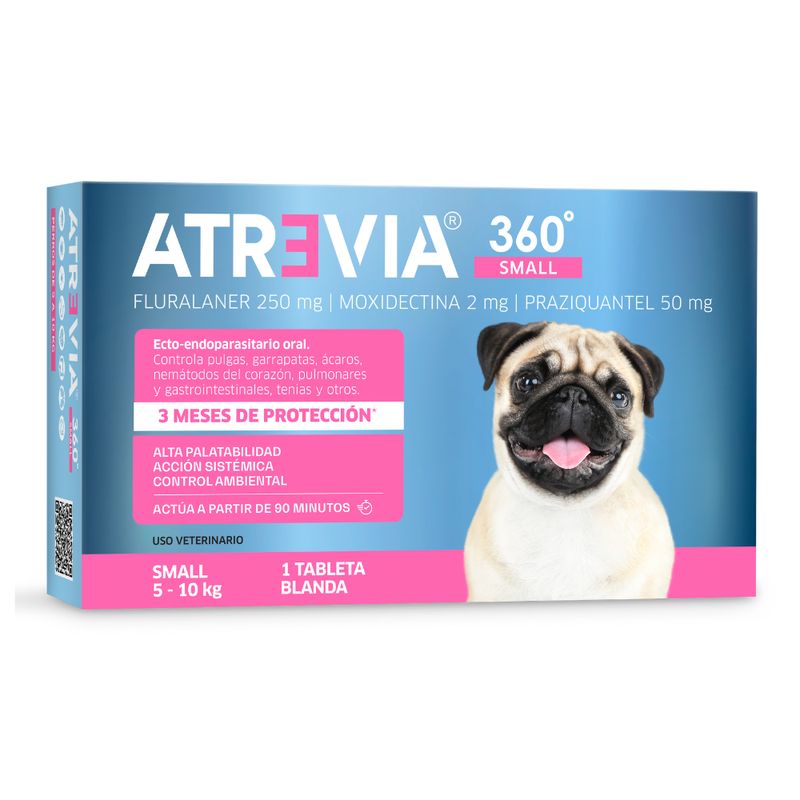 ATREVIA - Antipulgas Para Perro Atrevia 360° 5 -10 kg x1 Tableta