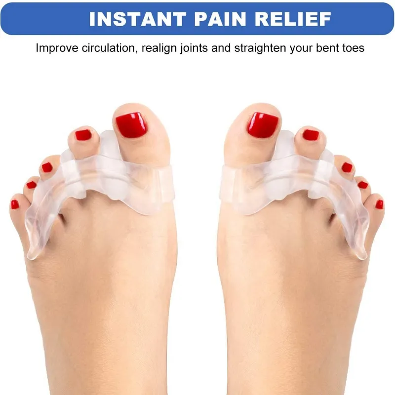 GENERICO - Separador 5 dedos pie gel par