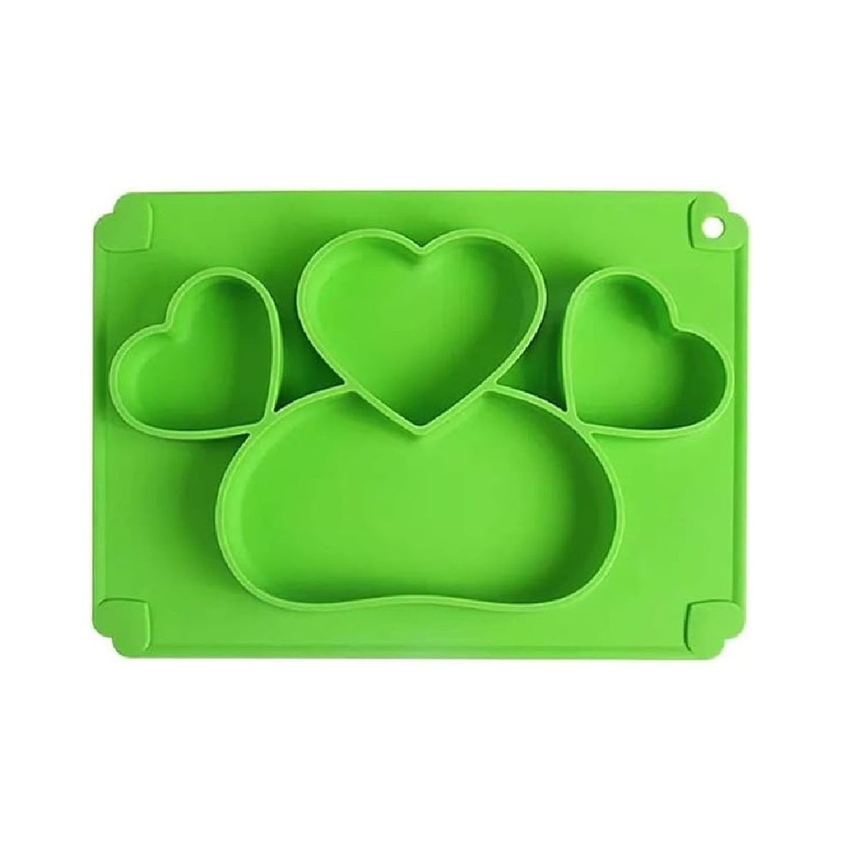 OTTOWARE - Plato de Silicona Corazón para Niño