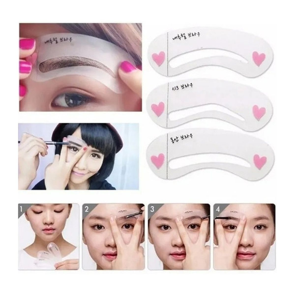 GENERICO - PLANTILLAS PARA MAQUILLAJE DE CEJAS