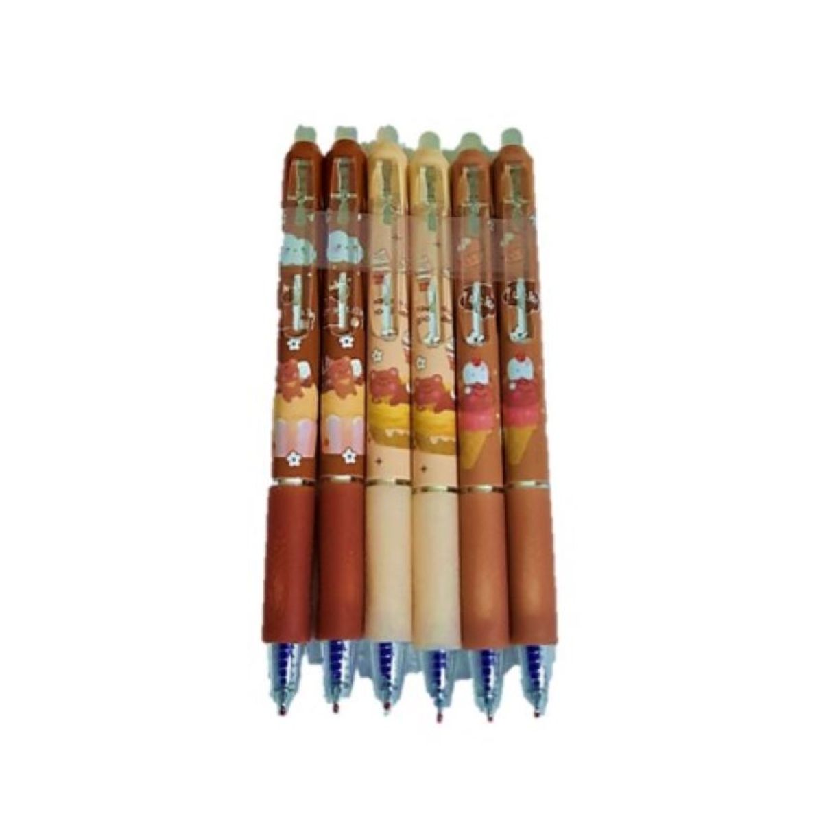 GENERICO - LAPICEROS BORRABLES RETRACTIL OSITO KAWAI X12