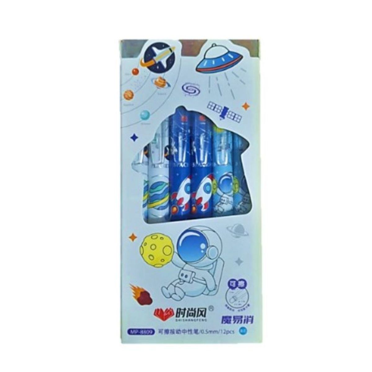 GENERICO - LAPICEROS BORRABLES RETRACTIL COHETE NIÑO X12