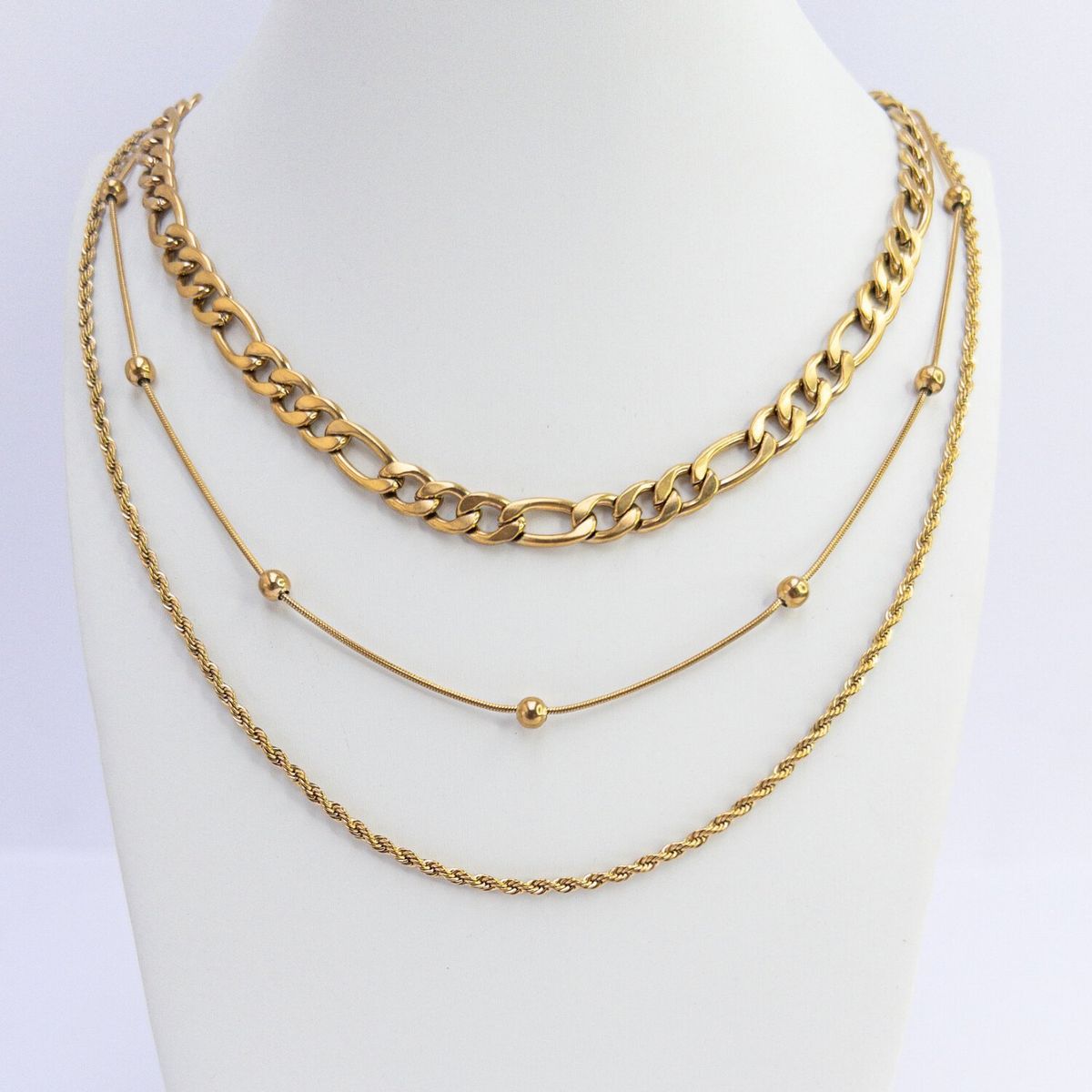 GENERICO - Pack x 3 Collares básicos Naif Jewelry