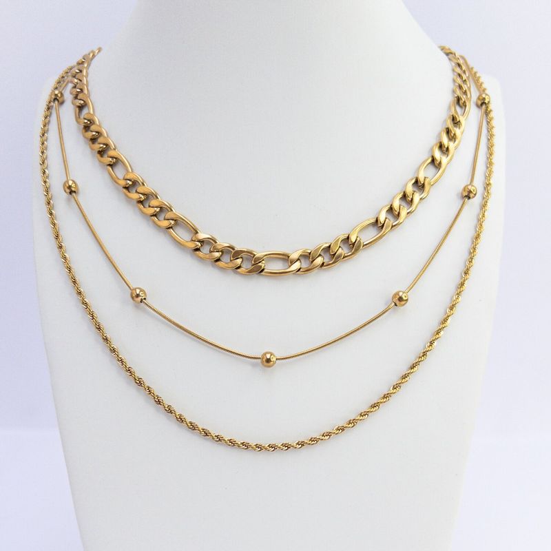 GENERICO - Pack x 3 Collares básicos Naif Jewelry