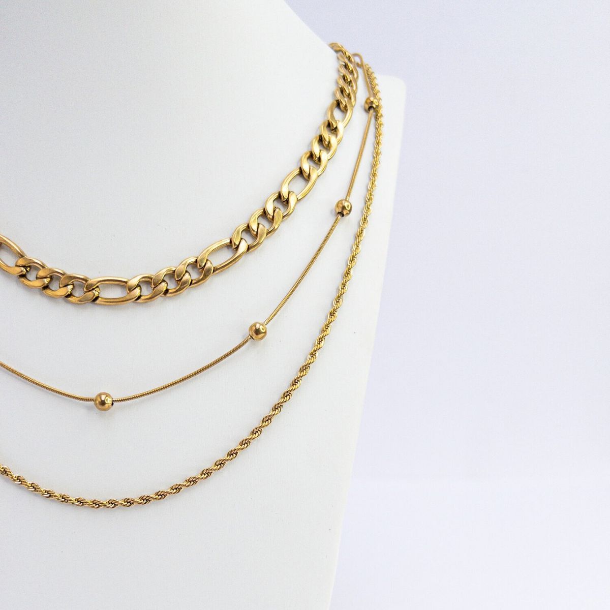 GENERICO - Pack x 3 Collares básicos Naif Jewelry