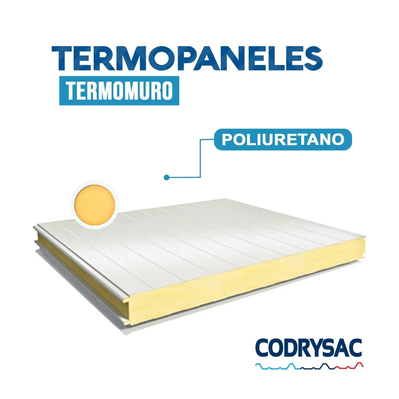 CODRYSAC - Panel Sándwich Termo Acústico Muro Poliuretano 30mm 1m x 3.60 m