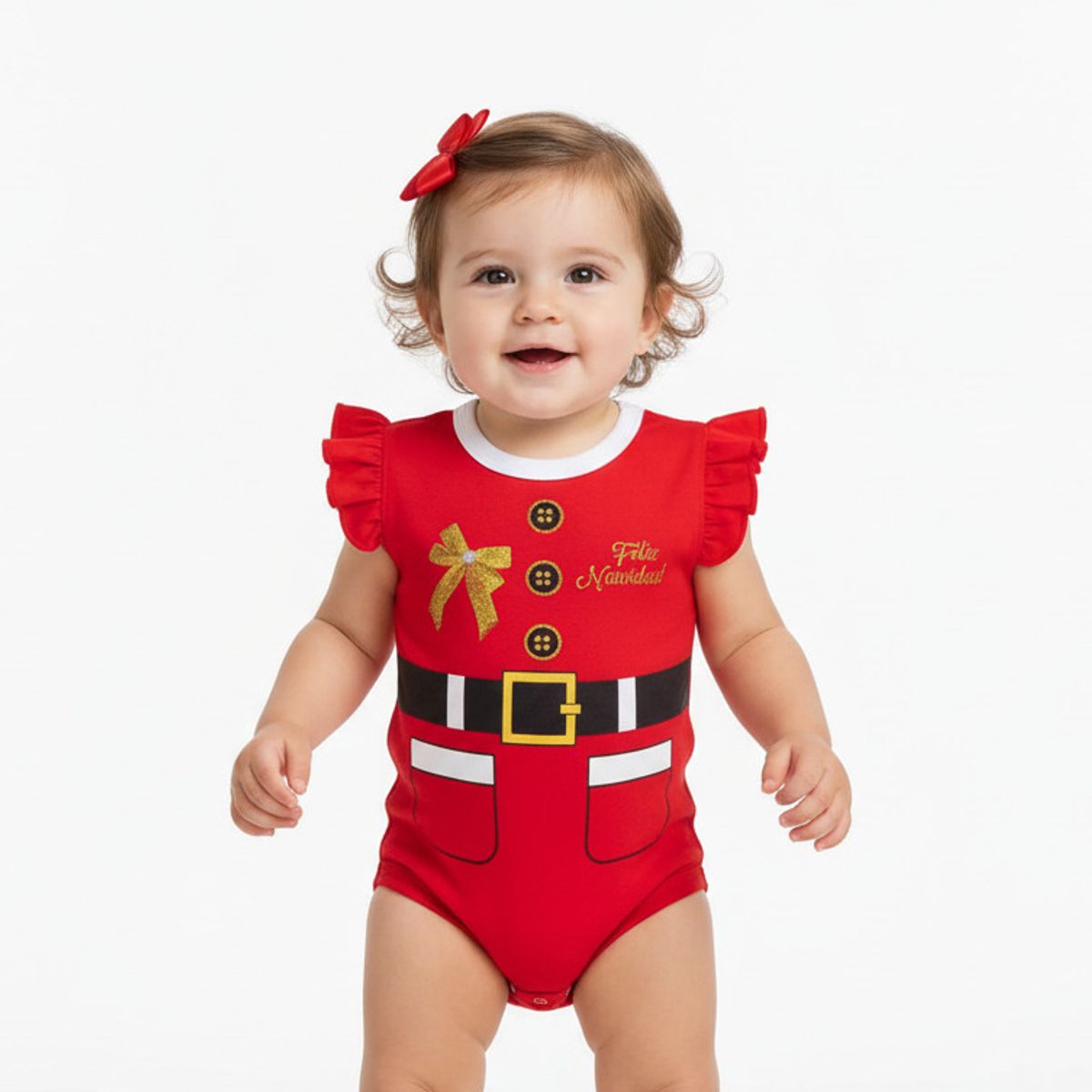 GENERICO - Body Navideño Mama Noela Rojo de Algodón Pima Navidad