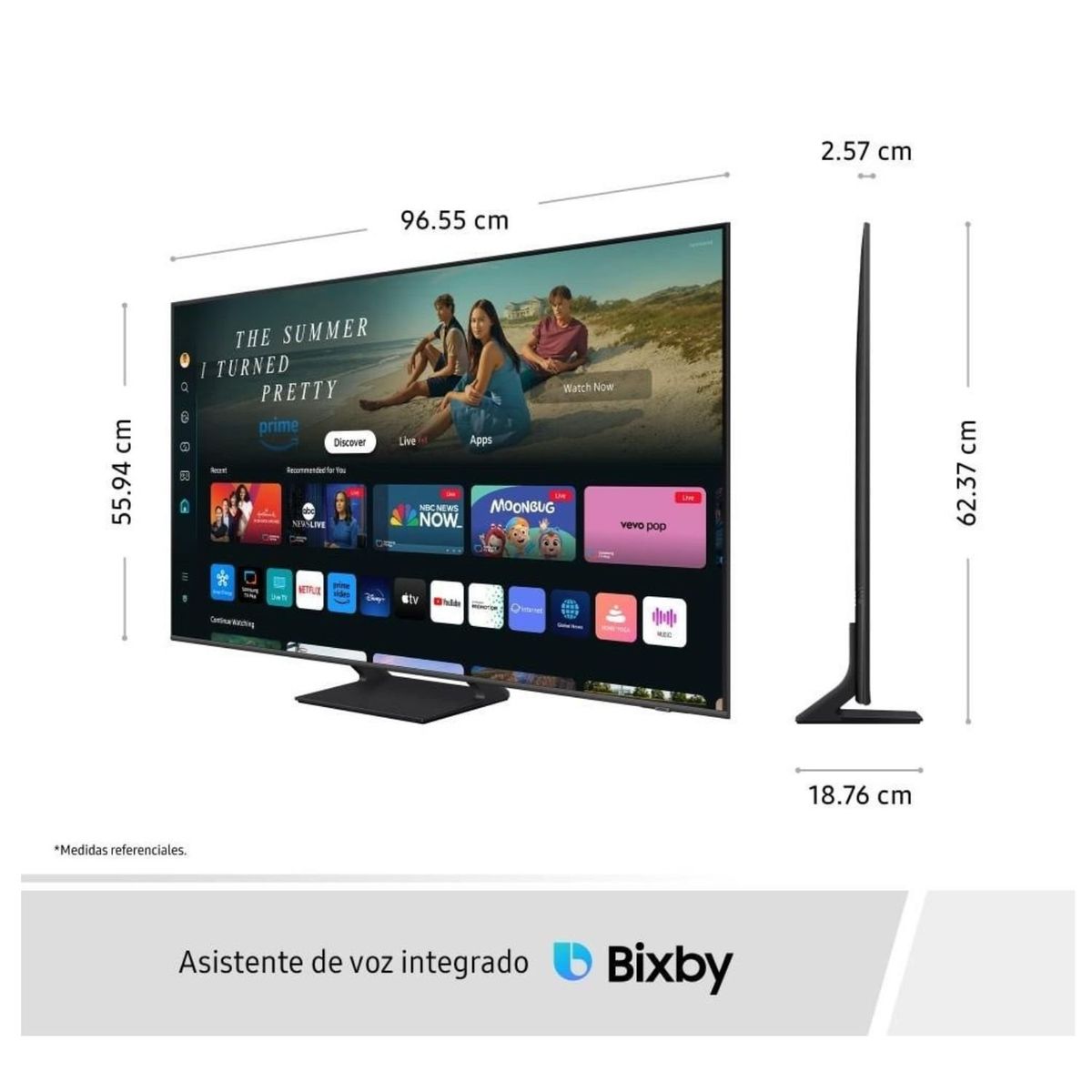 SAMSUNG - Televisor Samsung QLED Tizen OS Smart Tv 43" 4K QN43Q65DAGXPE - Nuevo 2024