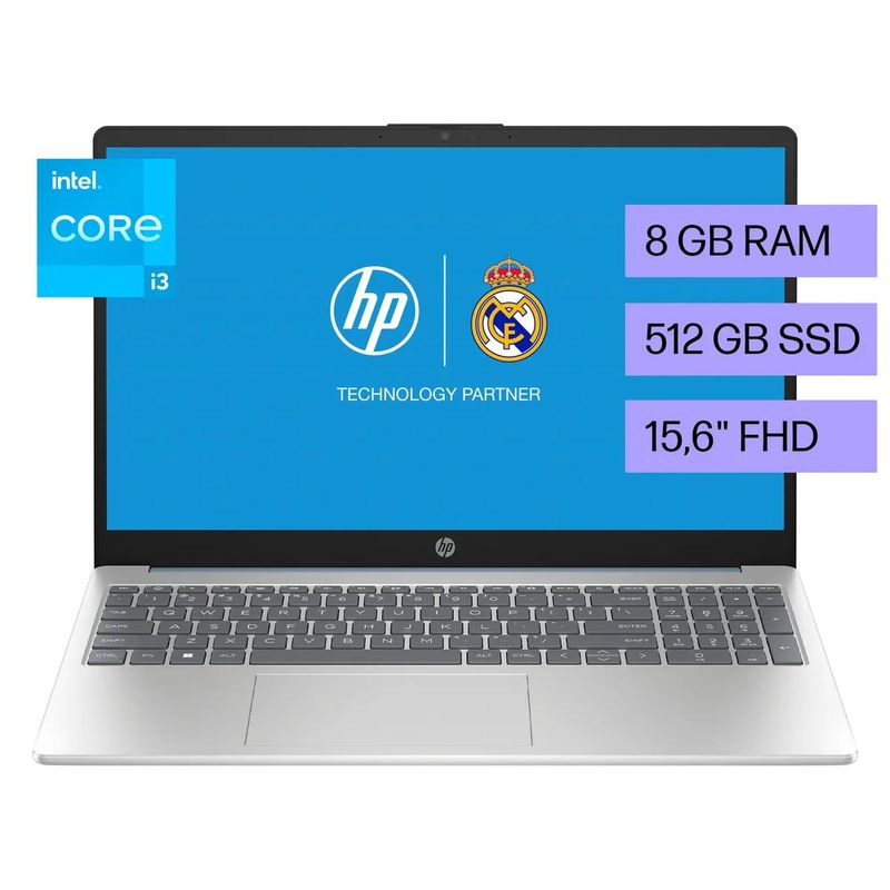 HP - Laptop HP 15-fd0026la Intel Core I3-N305 8GB Ram 512GB Ssd