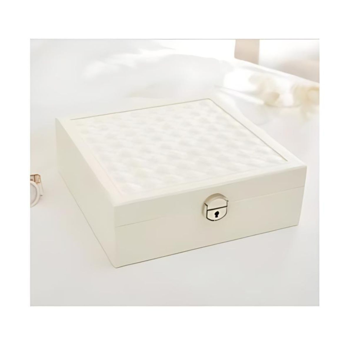 GENERICO - Joyero de 25x25x9 - Cuero sintético