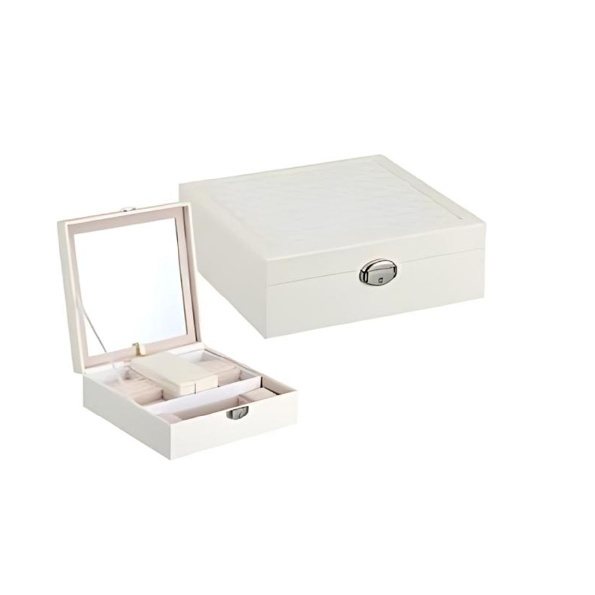 GENERICO - Joyero de 25x25x9 - Cuero sintético