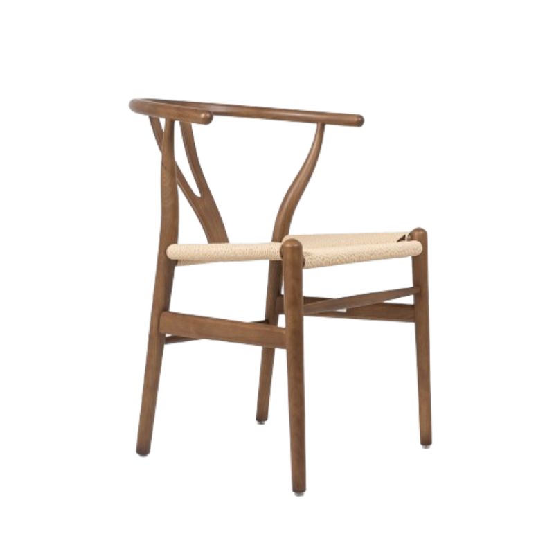 NIHM - Silla de Comedor Wishbone New de Madera Walnut