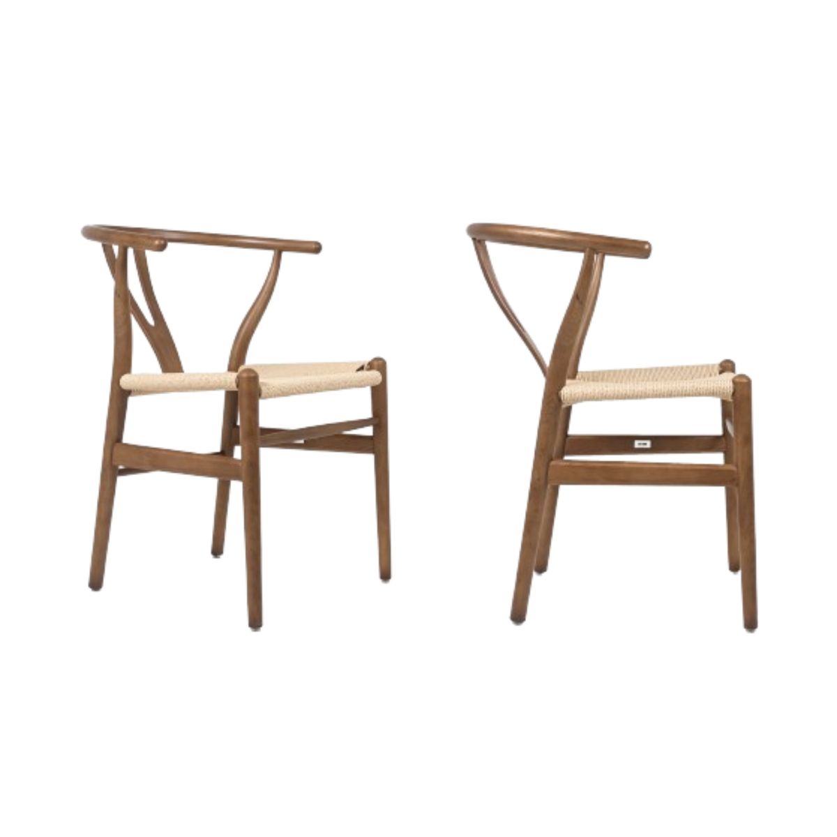 NIHM - Silla de Comedor Wishbone New de Madera Walnut