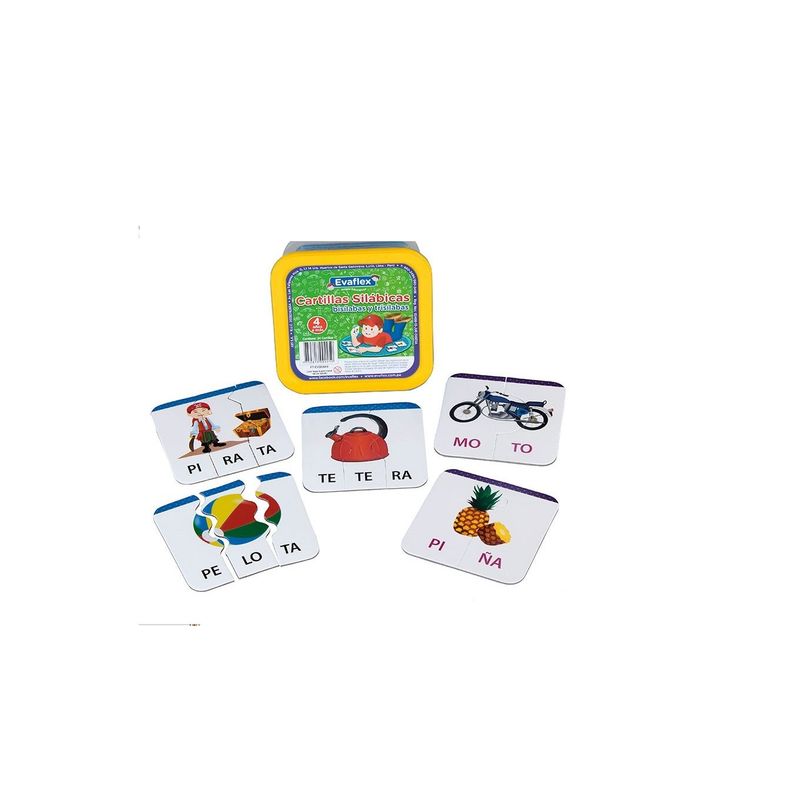 GENERICO - Juego Didáctico Evaflex Cartillas Silábicas