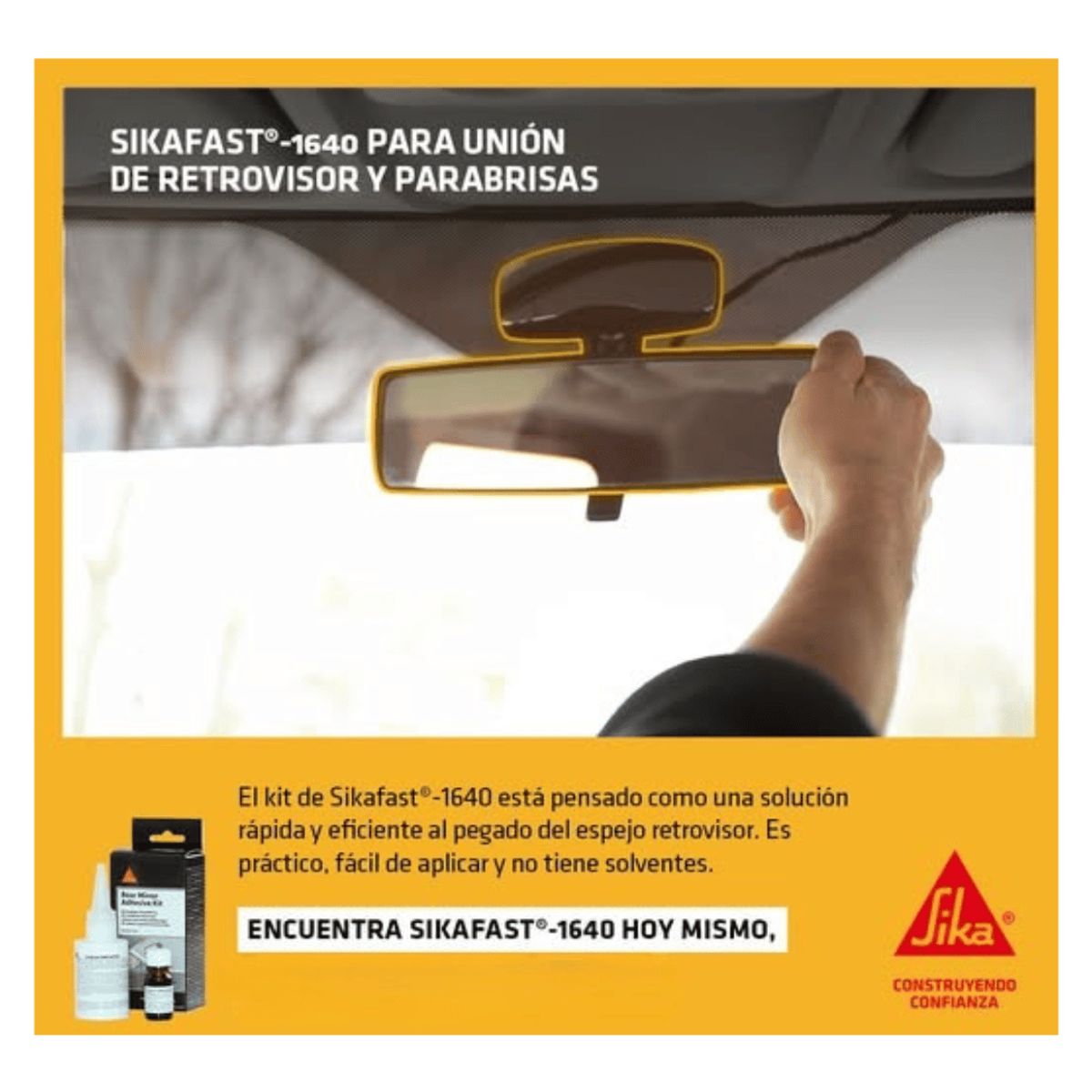 SIKA - Adhesivo para espejo retrovisor SikaFast® 1640 +Sikafast 201