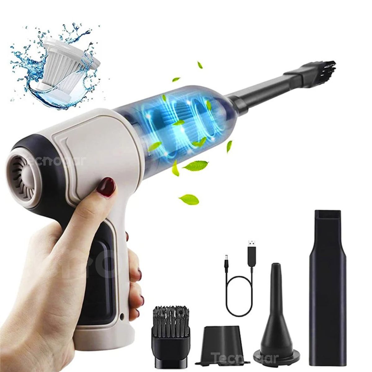 GENERICO - Aspiradora para Auto Inalámbrica Multifuncional para Hogar Recargable