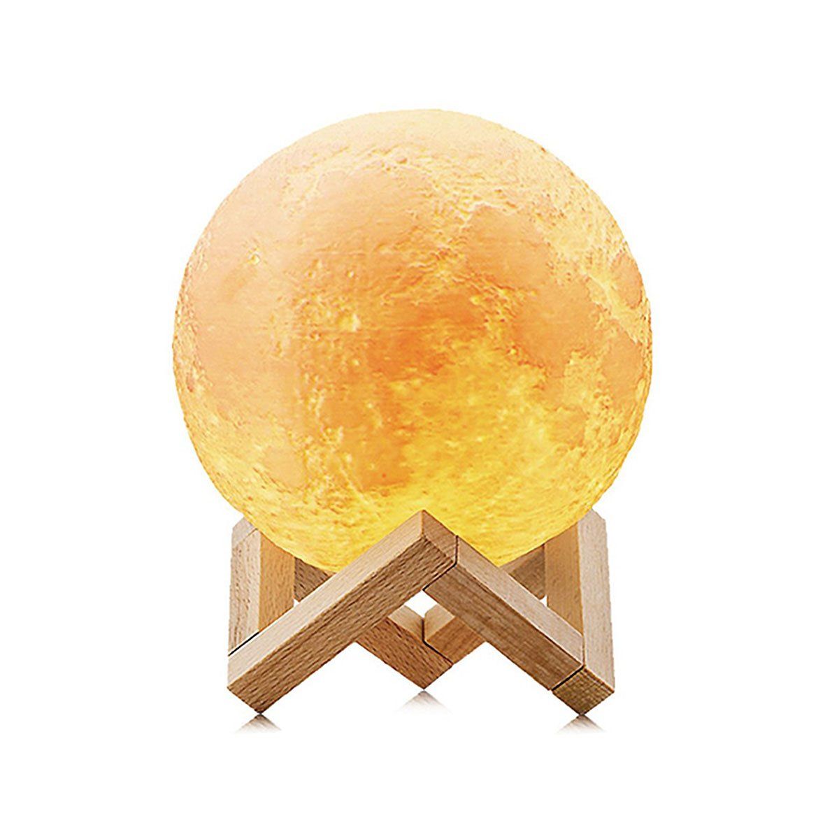 OEM - Humidificador de Aire Lámpara Portátil Luna 3D Led Difusor 1500ml