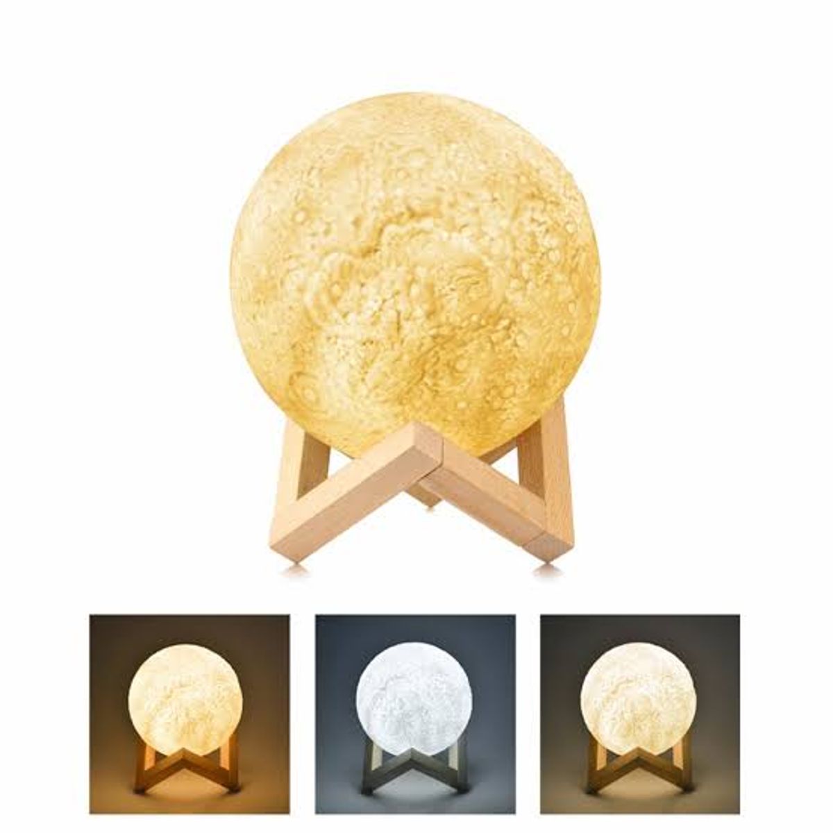 OEM - Humidificador de Aire Lámpara Portátil Luna 3D Led Difusor 1500ml