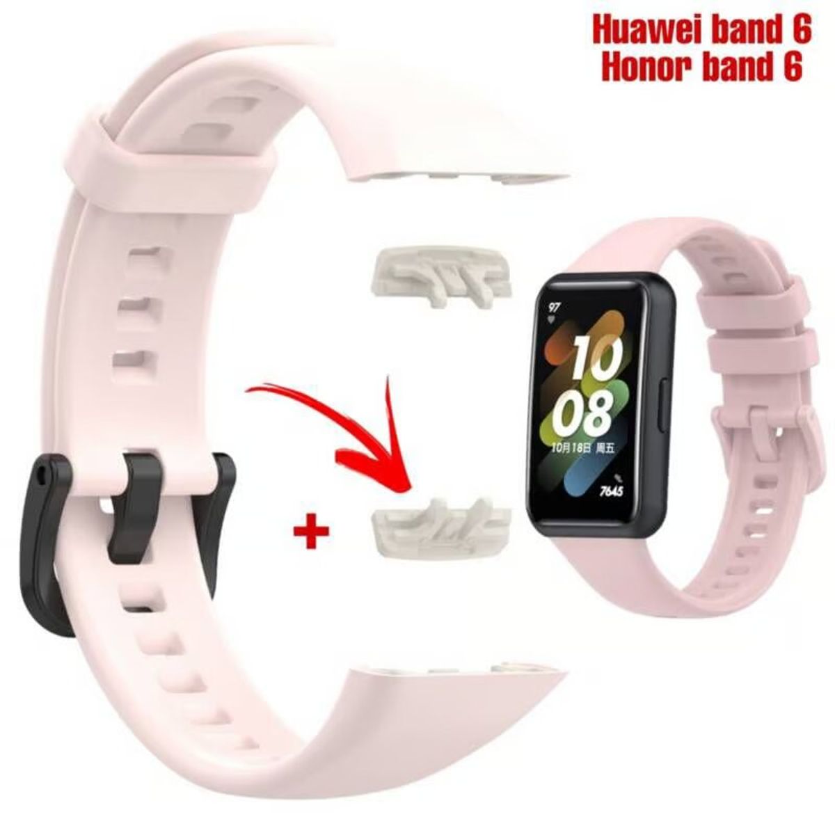 GENERICO - Correa Silicona para HUAWEI WATCH BAND 6