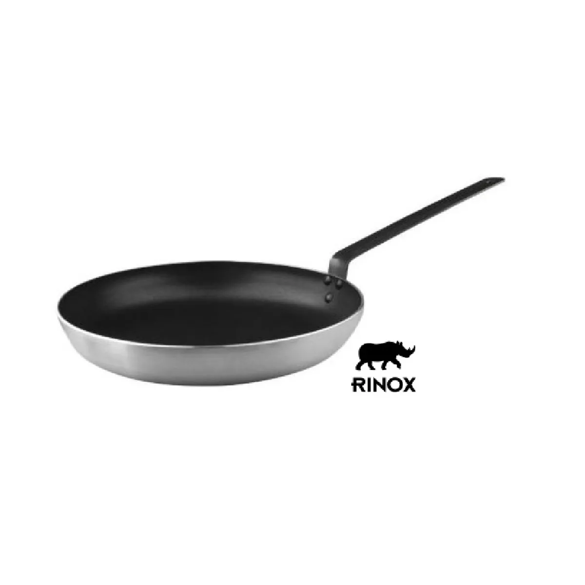 RINOX - Sartén con mango 24x6 cm aluminio antiadherente Rinox