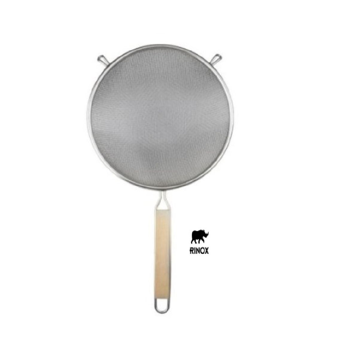 RINOX - Colador mango de madera doble malla 26cm Rinox