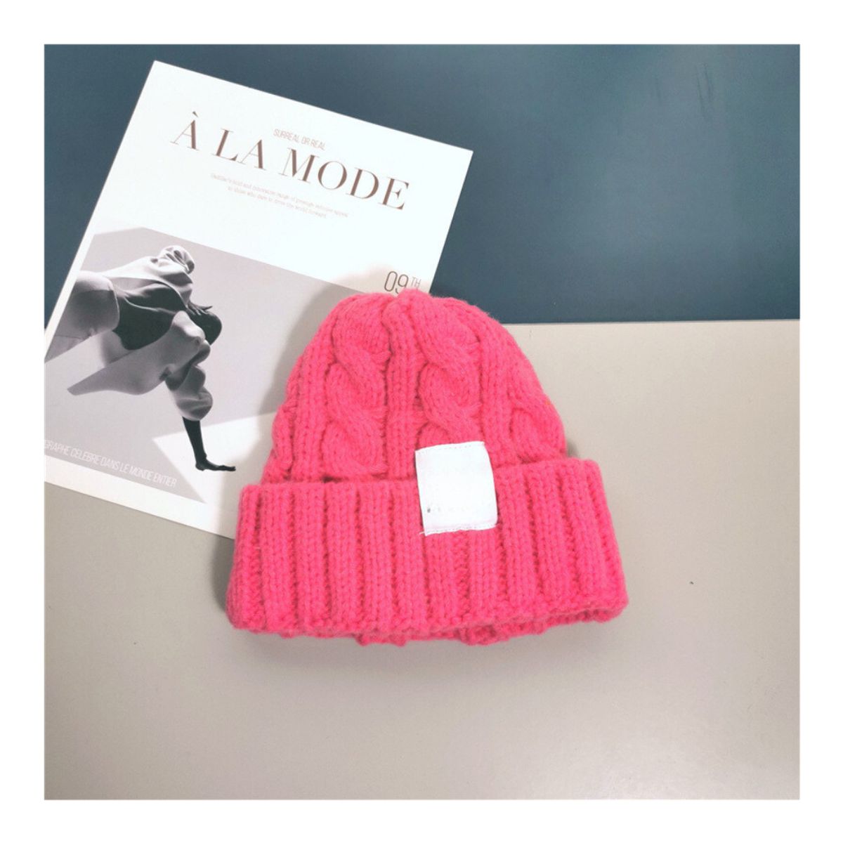 KAST PE - Beanie Kpop Rosado - Gorro Gorra Chullo de Dama