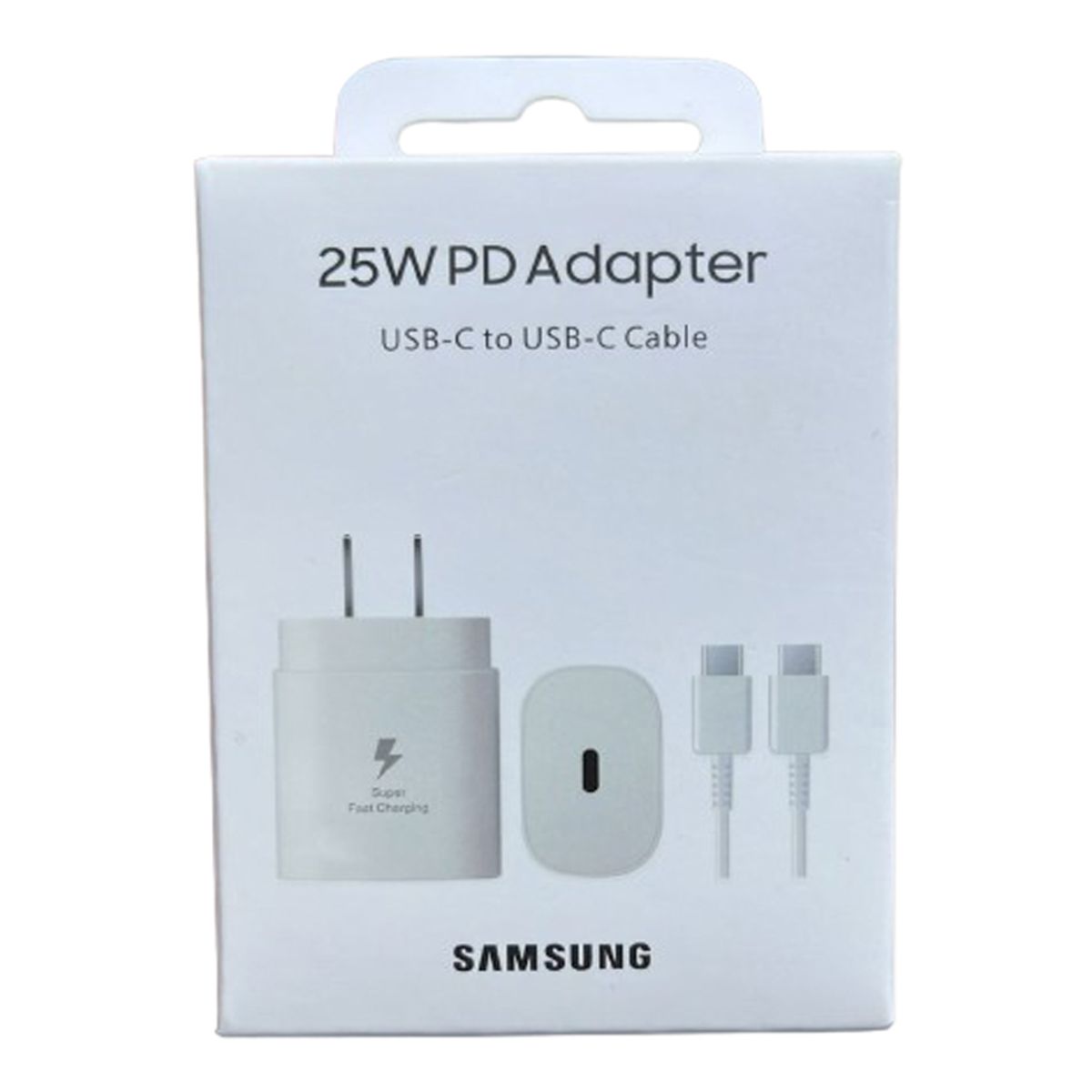 SAMSUNG - Cargador Samsung 25W con Cable para Galaxy S23 FE Blanco