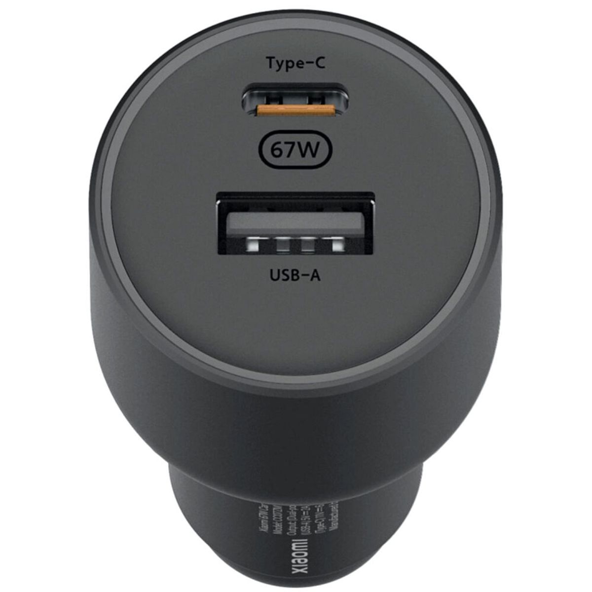 XIAOMI - CARGADOR  AUTO XIAOMI USB 67 WATTS CON DOBLE SALIDA TIPO C Y A